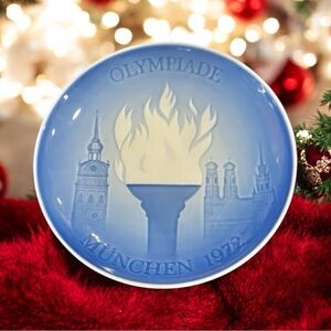 Vintage 1972 Munich Olympic Bing & Grondahl Copenhagen Collectors Plate Preowned